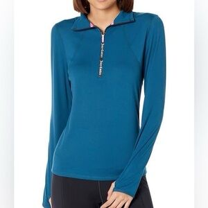 Juicy Couture Sport Half Zip Long Sleeve Running Top